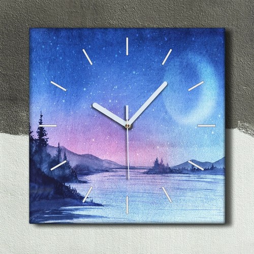 Horloge murale sur toile - , 30x30