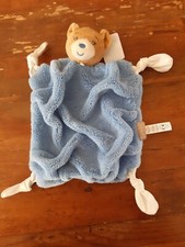 Doudou Plat Ours Blanc indigo