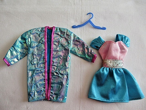 Barbie robe ete et manteau - robe,