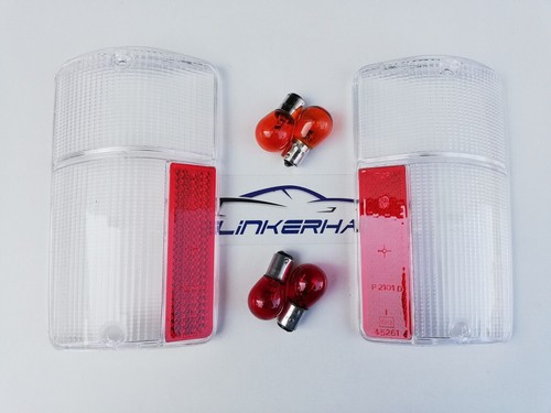 White tail lights lenses - white,