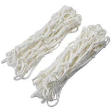 2 Pièces Filet de Basket Blanc Filet Panier Basket 12 Boucles Amovible Rempla...