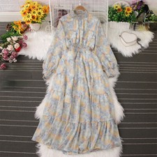 Femme Floral Robe Longue Haut