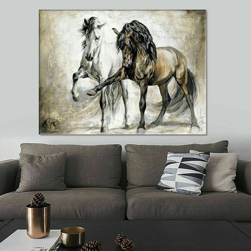 Cheval abstrait toile wall - toile,