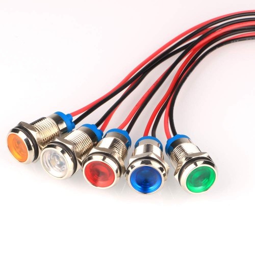 Voyant led métal 10mm - voyant,