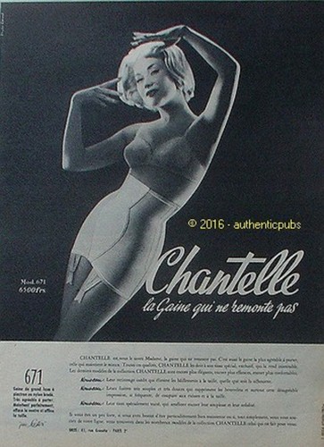 Publicite chantelle gaine - publicite,
