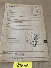 Renault note technique 1986 F40 vitres latérales coulissantes fourgonnette