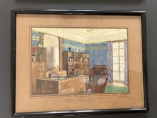 2 aquarelles Art Déco, projet