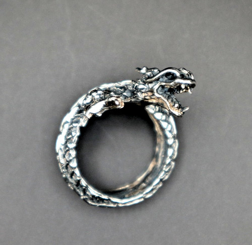 Bague déclaration serpent - , en