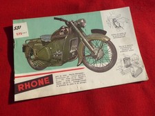 brochure depliant catalogue moto cyclomoteur GNOME RHONE