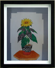 Dessin  Encre et Gouache  TOURNESOL  Signé GEORGES AKOPIAN