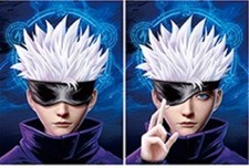 Poster Affiche Cadre 3D lenticulaire Satoru Gojo Anime Manga Jujutsu K 30x40cm