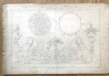 Gravure Ancienne XIXe Griffons