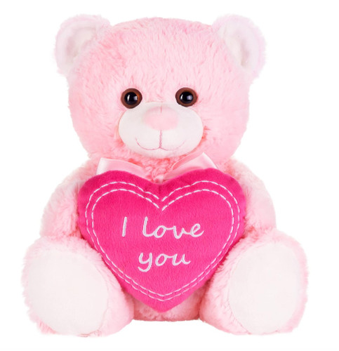 Ourson blanc peluche cœur - ourson,
