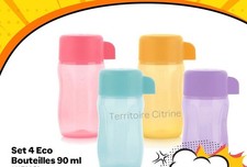 LOT DE  4 PETITES  BOUTEILLES DE 90 ML TUPPERWARE NEUFS