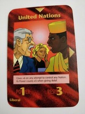 UNITED NATIONS : ILLUMINATI NEW WORLD ORDER LIMITED 1994 CARD GAME INWO