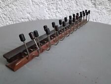  porte serviette torchon 23 patères Italy mural en bois manteau  ancien vintage 