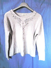 Pull gris pâle angora  avec