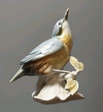 KARL ENS Oiseau en Porcelaine Allemande Saxe Hauteur 13,5 cm