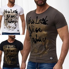 T-shirt Homme Imprimé Graphique Chemise Manches Courtes Club Col Rond