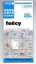 Carte randonnée IGN "FOECY"