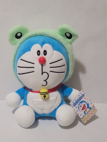 Doraemon with frog hat - frog, plush