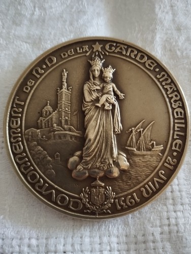 Médaille bronze notre dame - bronze, de
