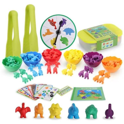 Jeu montessori dinosaure - jeu, de