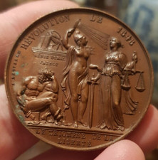 Médaille Journée de Février Commémoration Révolution Française de 1848 Etat TTB