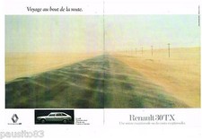 PUBLICITE ADVERTISING 105  1979   RENAULT  La 30 TX  V6 (2p)