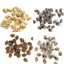 Appliques strass métal tête - strass,