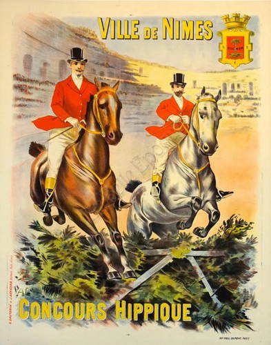 Affiche poster équitation - affiche,