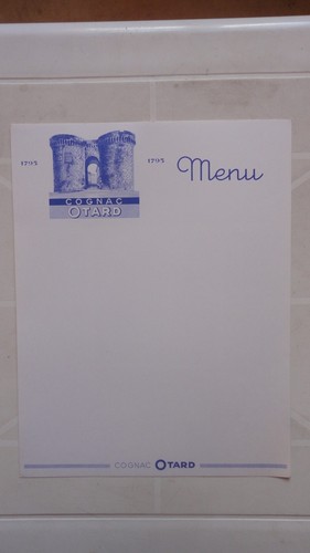 Menu bistrot ancien cognac - bistrot,