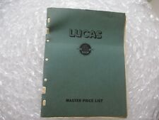 '61 LUCAS EQUIPMENT MASTER