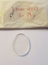 VERRE OVALE  GENEVE PLAT PLEXI MONTRE DAME LIP VINTAGE  253 X 195 NEUF