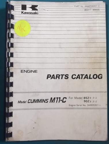 Kawasaki cummins m11 - kawasaki, m11-c