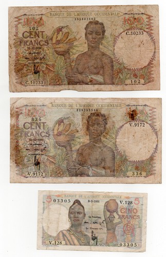 Lot billets banque de - 3,