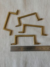 lot de 4 poignées meuble ancien laiton 75 mm