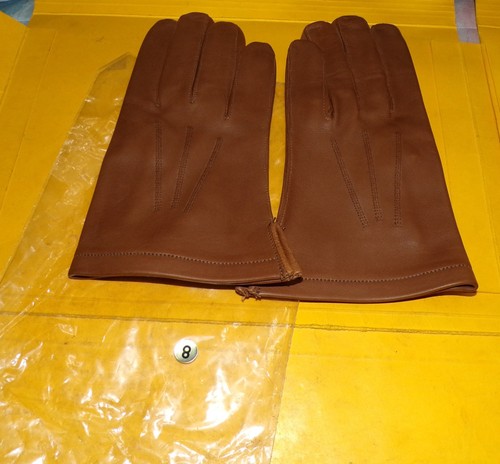 Paire gant cuir marron - de,