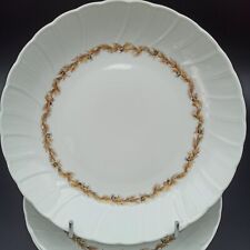 6 ASSIETTES CREUSES PORCELAINE DE LIMOGES BERNARDAUD Modèle CHARDONS DORÉS lot2