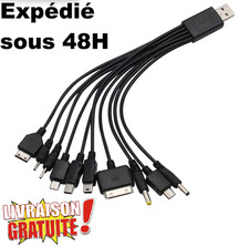 Câble Multi USB 10 Sorties