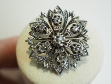 BROCHE ANCIENNE OR 18K ARGENT
