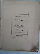 METHODE DE VIOLON par E LEFORT