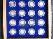 SUPERBE COFFRET   16 MEDAILLES ROI DE FRANCE  ARGENT 925 - RARE  !!