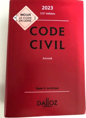 Code civil 2023 annote - code,