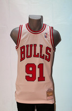 Mitchell Et Ness NBA SWINGMAN Maillot 2.0 - CHICAGO BULLS Dennis Rodman Blanc