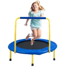 VEVOR Trampoline pour Enfants Tout-petits Pliable 92 cm pour Intérieur Extérieur