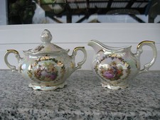 SUCRIER CREMIER BAVARIA BELLES DORURES + FRAGONARD SUR FOND NACRE