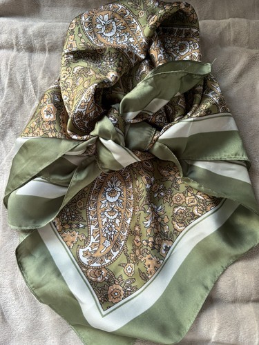 Foulard vert paisley - vert,