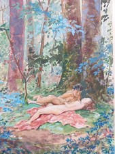 Gouache Aquarelle Dephnis