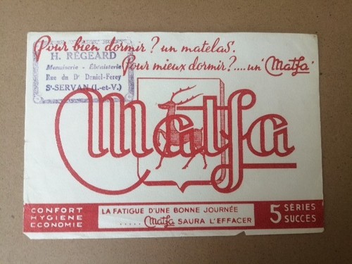 Ancien buvard publicitaire - buvard,